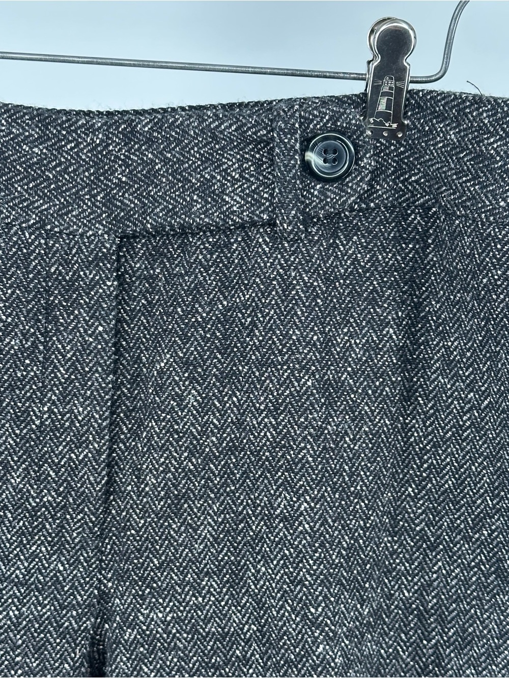 Vintage 90’s Sag Harbor Women's Gray Size 8 Tweed Trousers Classic Tailored Fit - Picture 3 of 7